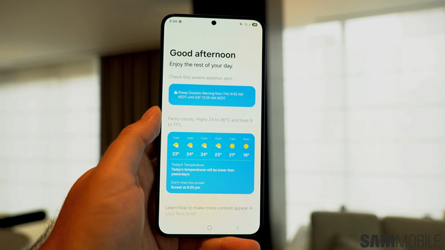 Now Brief - một trong những tính năng mới do AI mang lại trên Samsung Galaxy S25 Series