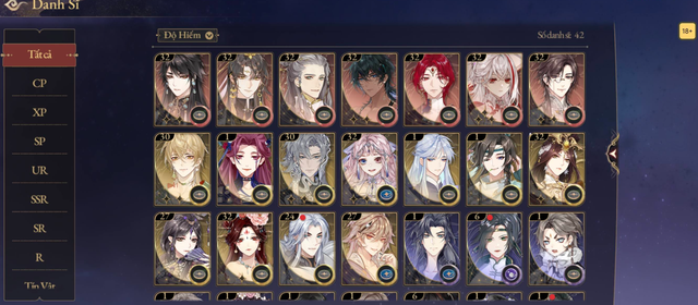 Thẻ nhân vật trong Nguyệt Mộng với tạo hình bắt mắt và skill cực đỉn