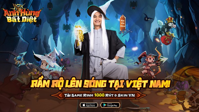 RPG treo máy cày đồ Anh Hùng Bất Diệt do Mạc Văn Khoa đại diện chính thức ra mắt Việt Nam- Ảnh 1. RPG treo máy cày đồ Anh Hùng Bất Diệt do Mạc Văn Khoa đại diện chính thức ra mắt Việt Nam- Ảnh 1.