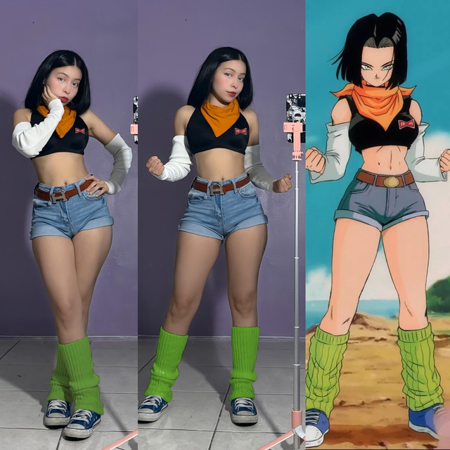 Dragon Ball: Android 17 phiên bản nữ quyến rũ đến nghẹt thở- Ảnh 2.