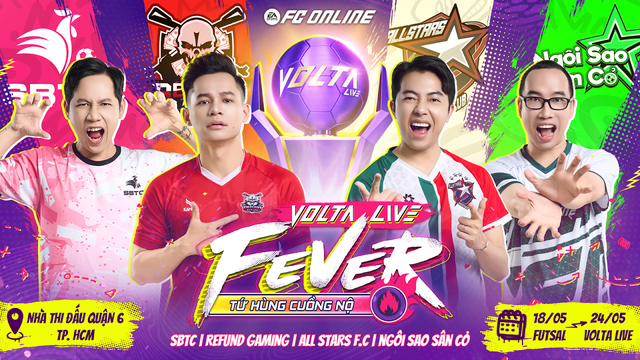 Tứ hùng tái đấu: Độ Mixi và Refund Gaming quyết phá dớp về nhì trước All Stars SG F.C của Cris Phan- Ảnh 1. Tứ hùng tái đấu: Độ Mixi và Refund Gaming quyết phá dớp về nhì trước All Stars SG F.C của Cris Phan- Ảnh 1.