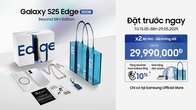 Mở bán phiên bản giới hạn Galaxy S25 Edge - Beyond Slim chỉ có tại Samsung Official Store Việt Nam- Ảnh 3. Mở bán phiên bản giới hạn Galaxy S25 Edge - Beyond Slim chỉ có tại Samsung Official Store Việt Nam- Ảnh 3.