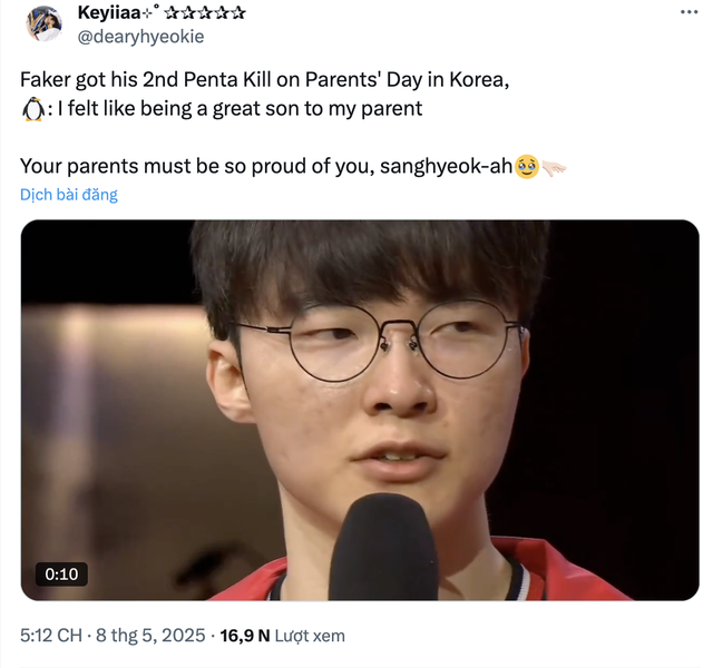 Chia sẻ của Faker về pha pentakill khiến fan không khỏi chạnh lòng- Ảnh 1. Chia sẻ của Faker về pha pentakill khiến fan không khỏi chạnh lòng- Ảnh 1.