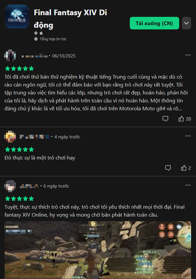 Final Fantasy XIV Mobile lộ cấu hình yêu cầu thân thiện đến bất ngờ- Ảnh 2. Final Fantasy XIV Mobile lộ cấu hình yêu cầu thân thiện đến bất ngờ- Ảnh 2.
