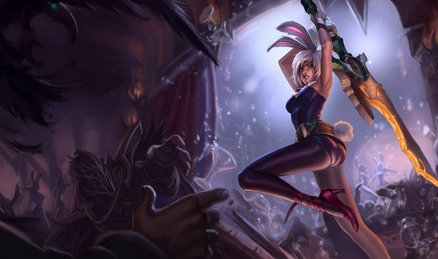 Riven Bunny là một trong những skin gợi cảm nhất được ra mắt ngay từ những năm đầu của LMHT Riven Bunny là một trong những skin gợi cảm nhất được ra mắt ngay từ những năm đầu của LMHT