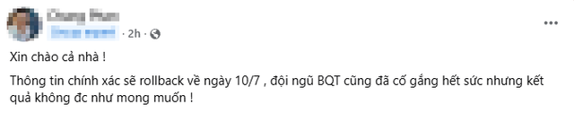 Bảo trì hơn 1 tuần, kéo cả server... Bảo trì hơn 1 tuần, kéo cả server...