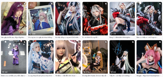Nữ coser xinh đẹp Nữ coser xinh đẹp
