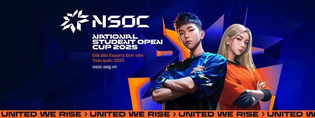 NSOC 2025 chính thức khởi tranh: Giải đấu Esports sinh viên hàng đầu Việt Nam trở lại mùa 2, tổng giải thưởng lên tới 2 tỷ đồng- Ảnh 2. NSOC 2025 chính thức khởi tranh: Giải đấu Esports sinh viên hàng đầu Việt Nam trở lại mùa 2, tổng giải thưởng lên tới 2 tỷ đồng- Ảnh 2.
