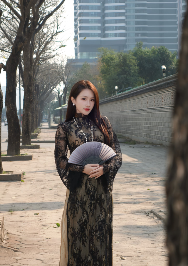 "Chốt hạ" cuối năm bằng bộ ảnh áo dài, MC Linh Nắng khiến triệu anh em game thủ mê mệt- Ảnh 1.