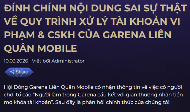 Garena chính thức lên tiếng về drama đang khiến CĐM phản ứng dữ dội- Ảnh 1.