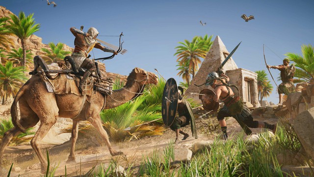 Assassin's Creed: Origins sẽ cho chọn mức dễ chơi đến nỗi trẻ con người già đều chiến được