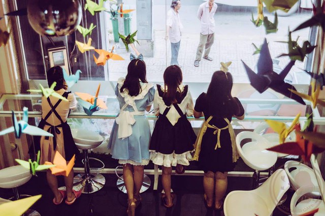  Hình ảnh tại quán Maid Cafe đang nhận được sự quan tâm tại Nhật Bản 