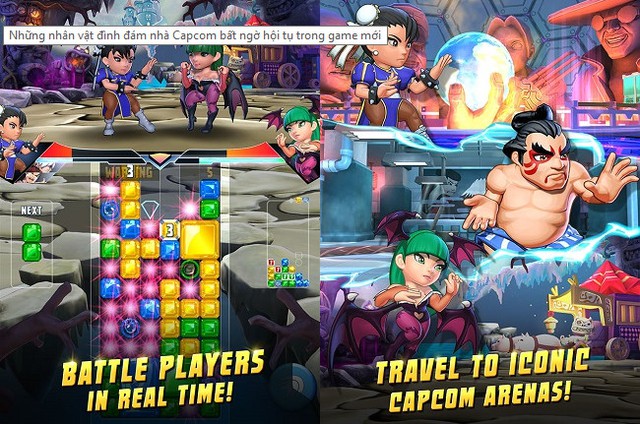 Capcom bất ngờ hồi sinh siêu phẩm một thời Puzzle Fighter lên Mobile