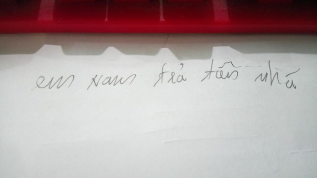 Còn để lại vài dòng nhắn nhủ.