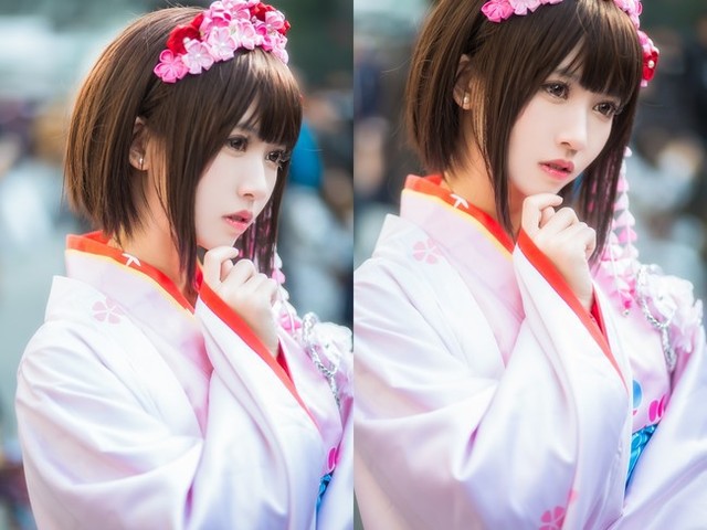 Ngất ngây với cosplay về thiếu nữ Nhật Bản cực dễ thương trong Kimono