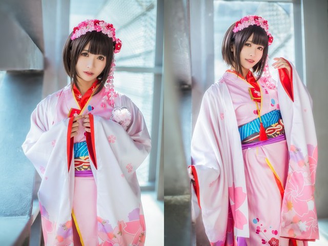Ngất ngây với cosplay về thiếu nữ Nhật Bản cực dễ thương trong Kimono