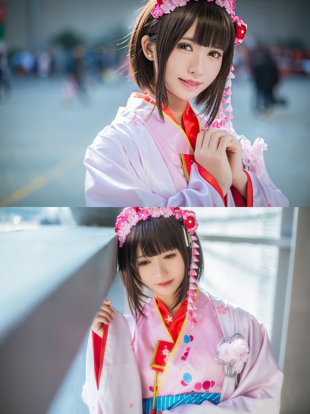 Ngất ngây với cosplay về thiếu nữ Nhật Bản cực dễ thương trong Kimono