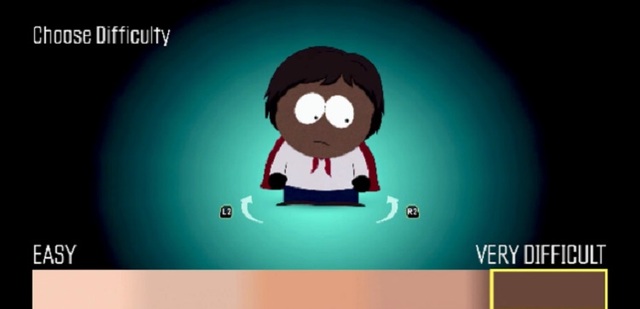 Trong game South Park mới, bạn sẽ được lựa chọn độ khó theo màu da của nhân vật
