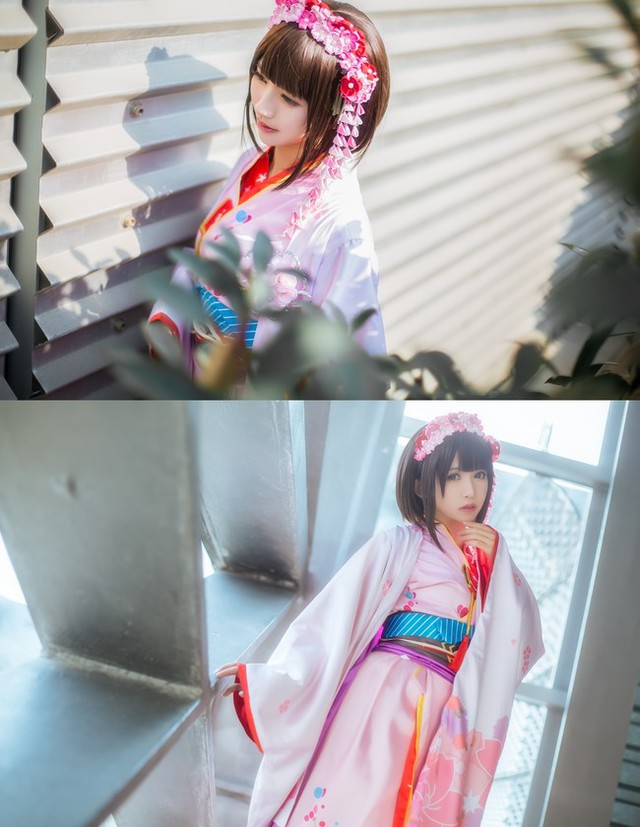 Ngất ngây với cosplay về thiếu nữ Nhật Bản cực dễ thương trong Kimono