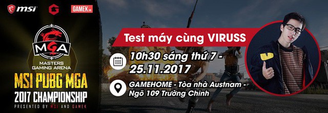 Test máy cùng Hoàng Viruss trước 