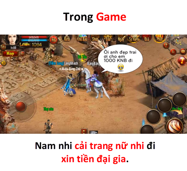 Bộ ảnh chế cực hài hước, chỉ ra những điểm khác biệt lớn giữa game và phim kiếm hiệp