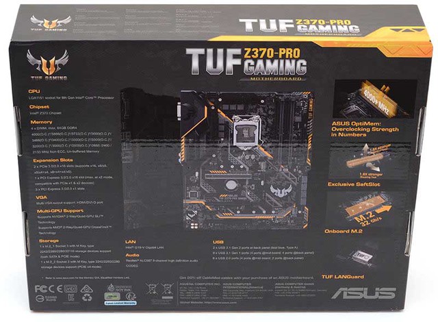 Asus TUF Z370 Pro Gaming - Bo mạch chủ đã mạnh mẽ, bền, lại còn rẻ, ai nói nâng cấp Coffee Lake là tốn tiền nữa?