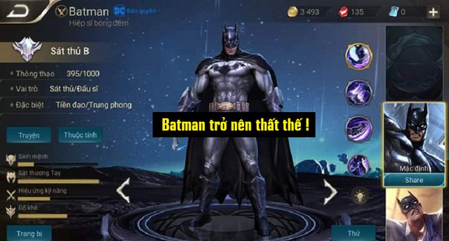 Liên Quân Mobile: 3 lý do khiến game thủ không mặn mà với việc dùng Batman để leo rank