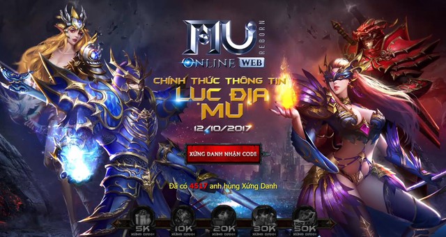 MU Online Web mở cửa chính thức tại Việt Nam vào ngày 12/10