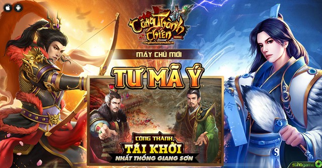 Khai mở server mới Tư Mã Ý, Công Thành Chiến Mobile tặng 1000 Giftcode “khủng”