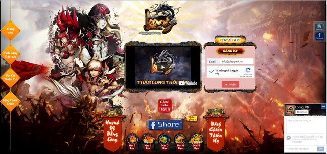  Trang Teaser Loong online ra mắt đăng ký trước. 