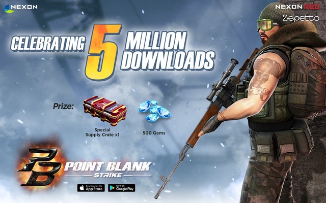Point Blank: Strike xuất sắc cán mốc 5 triệu lượt tải trên toàn cầu