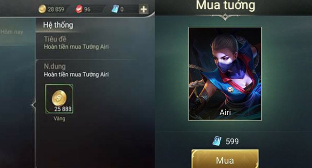 Thì ra đây là lý do khiến game thủ Liên Quân Mobile được trả lại 25888 vàng tiền mua tướng