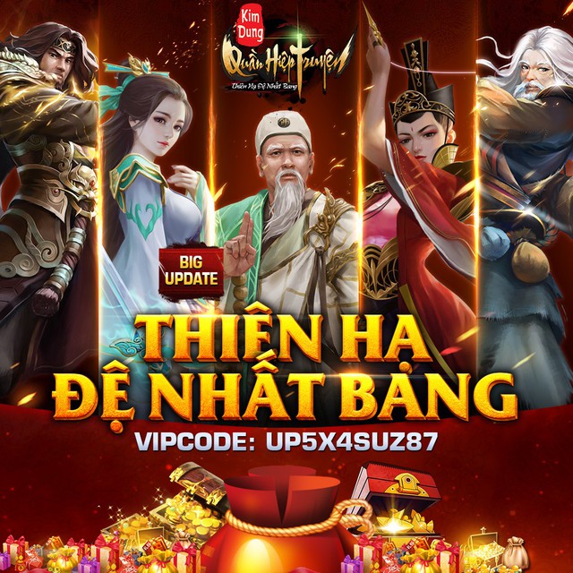 Kim Dung Quần Hiệp 2.0 chính thức Big Update Thiên Hạ Đệ Nhất Bang, tặng tướng Cam siêu hiếm