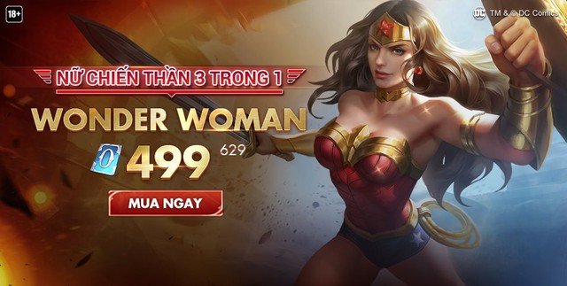 Liên Quân Mobile: Wonder Woman được mở bán từ 17/11, nhưng dân “free” sẽ không bao giờ mua được