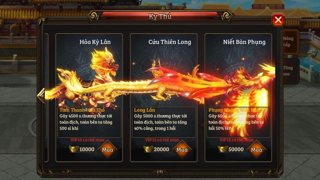 Thú cưỡi “khủng” nhưng cái giá cũng không hề rẻ, vừa mở server mà có anh nào cưỡi rồng phượng thì chắc chắn là “siêu đẹp trai”