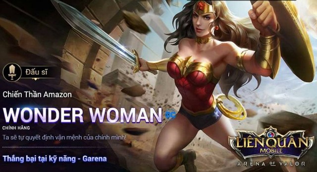 Liên Quân Mobile: Wonder Woman được mở bán từ 17/11, nhưng dân “free” sẽ không bao giờ mua được