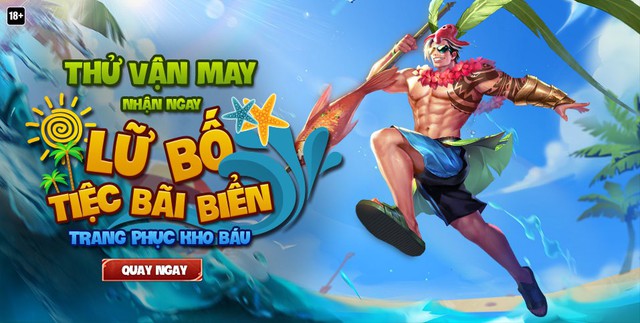 Liên Quân Mobile: Game thủ phải bỏ ra 1 viên đá quý để sắm được skin Tiệc Bãi Biển của Lữ Bố