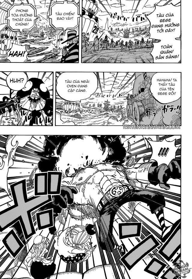 One Piece Chapter 886: Bege tới giải cứu Chiffon, Luffy quyết tâm đánh bại Katakuri