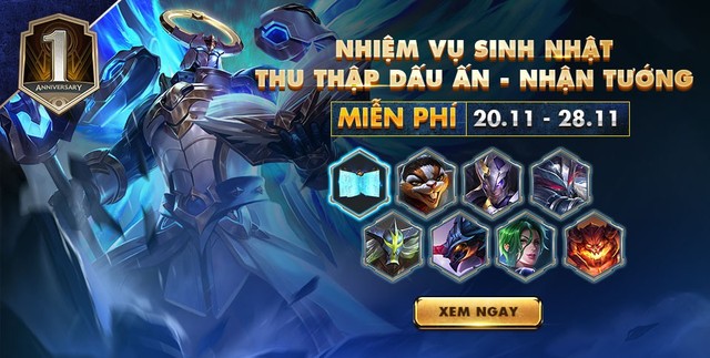 Liên Quân Mobile: NPH lại tặng tướng cho người chơi trong ngày 26/11, ai bảo game “hút máu”?