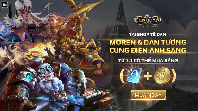 Liên Quân Mobile: Game thủ có thể mua Chị Đại bằng 28888 vàng trong đêm giao thừa Tết Dương lịch