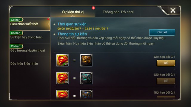 Liên Quân Mobile: Giá bán combo tướng và trang phục của Superman còn đắt hơn cả Joker và Batman