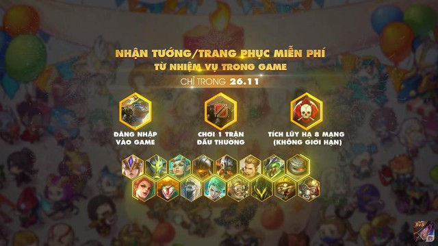 Liên Quân Mobile: NPH lại tặng tướng cho người chơi trong ngày 26/11, ai bảo game “hút máu”?