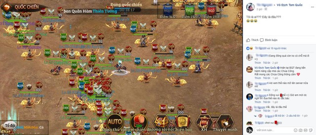 Game thủ háo hức tham gia Quốc Chiến độc đáo của Vô Địch Tam Quốc ngay ngày Alpha Test