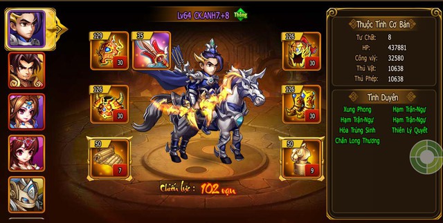 Anh7 hiện đang là cái tên đình đám trong cộng đồng game thủ Chiến Kỵ Tiên Phong