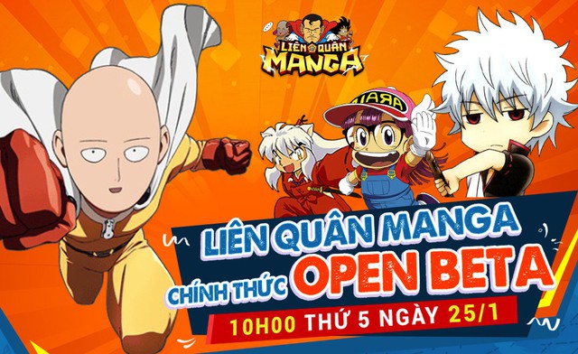 Liên Quân Manga “thả thính” 500 GiftCode, chính thức Open Beta vào ngày mai 25/1