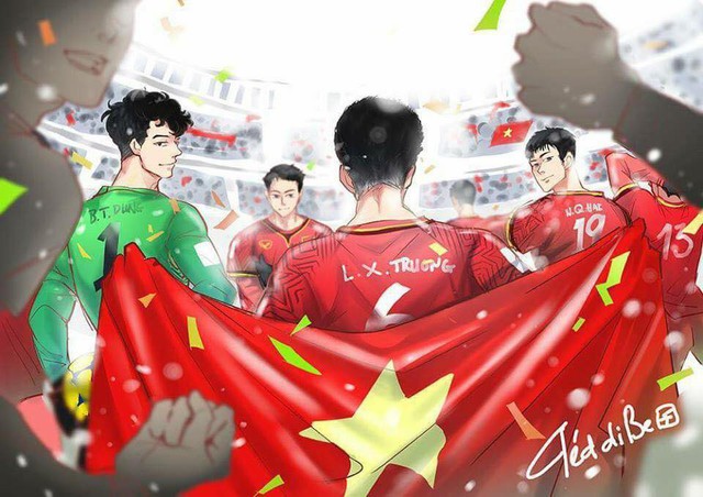 Thích mê loạt fanart về những hình ảnh đáng nhớ của đội tuyển U23 Việt Nam cưng muốn xỉu