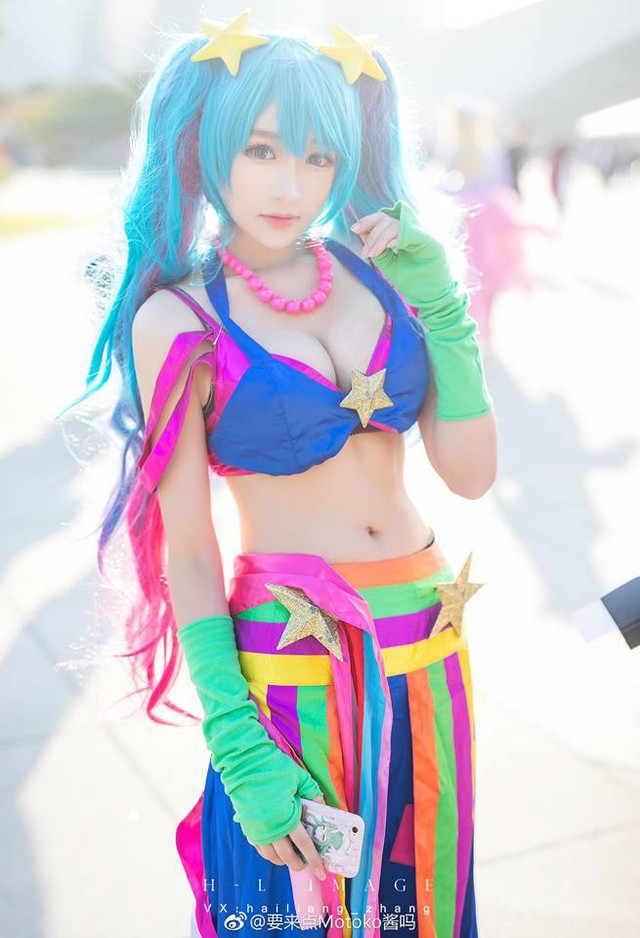 Tuyệt vời cosplay Sona Giả Lập cực dễ thương trong Liên Minh Huyền Thoại