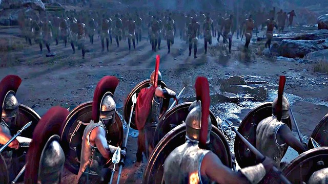 [Assassins Creed Odyssey] Cận cảnh gameplay trận chiến điên rồ Thermopylae, khi 300 = 1 triệu - Ảnh 1.