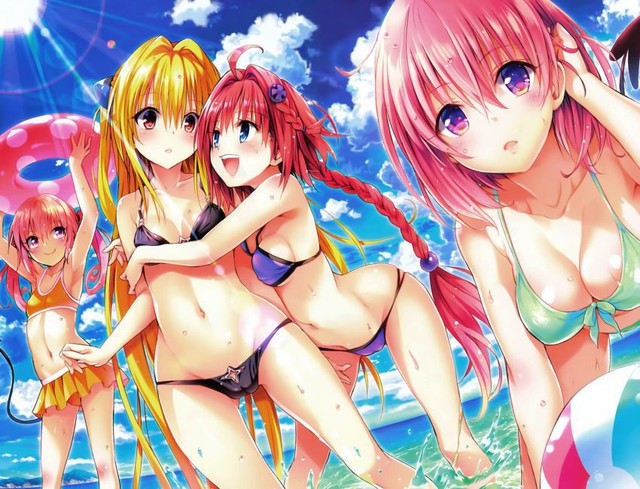 Giải nhiệt mùa hè cùng bộ ảnh Bikini nóng bỏng của các mỹ nhân trong To Love Ru - Ảnh 2.