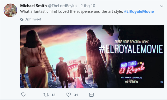 Bad Times At The El Royale, siêu phẩm mới của Thor nhận được nhiều đánh giá tích cực của giới phê bình - Ảnh 8.